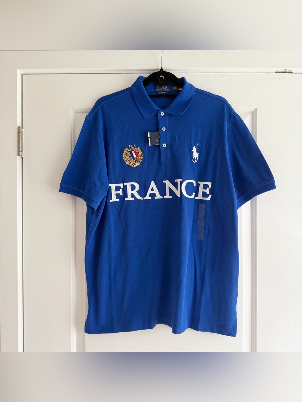 Polo Ralph Lauren Blue France Jersey Chief Keef Style Polo Shirt NWT